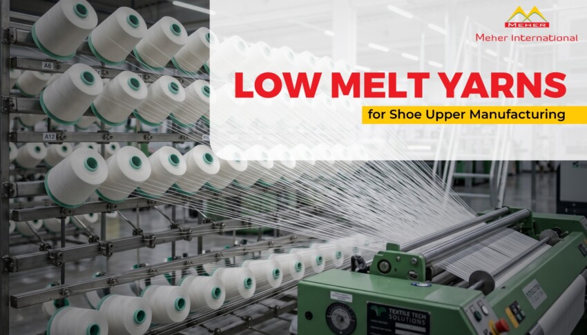 Low Melt Yarns for Shoe Upper Manufacturing